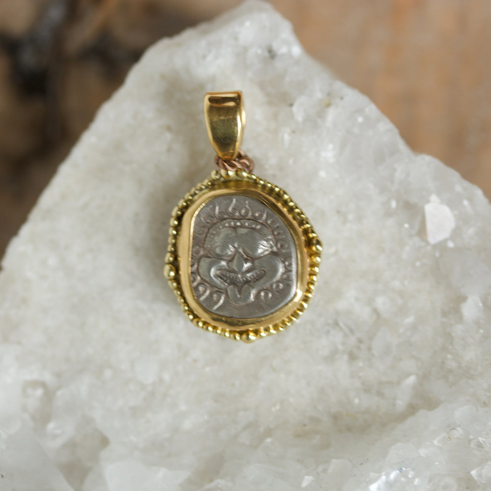 Ancient Greek Gorgon Medusa Pendant (450–400 BC)