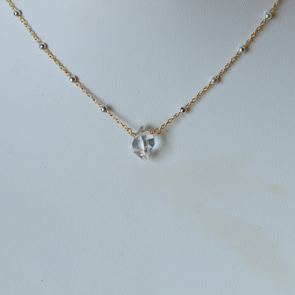 Solus Necklace - Herkimer Diamond