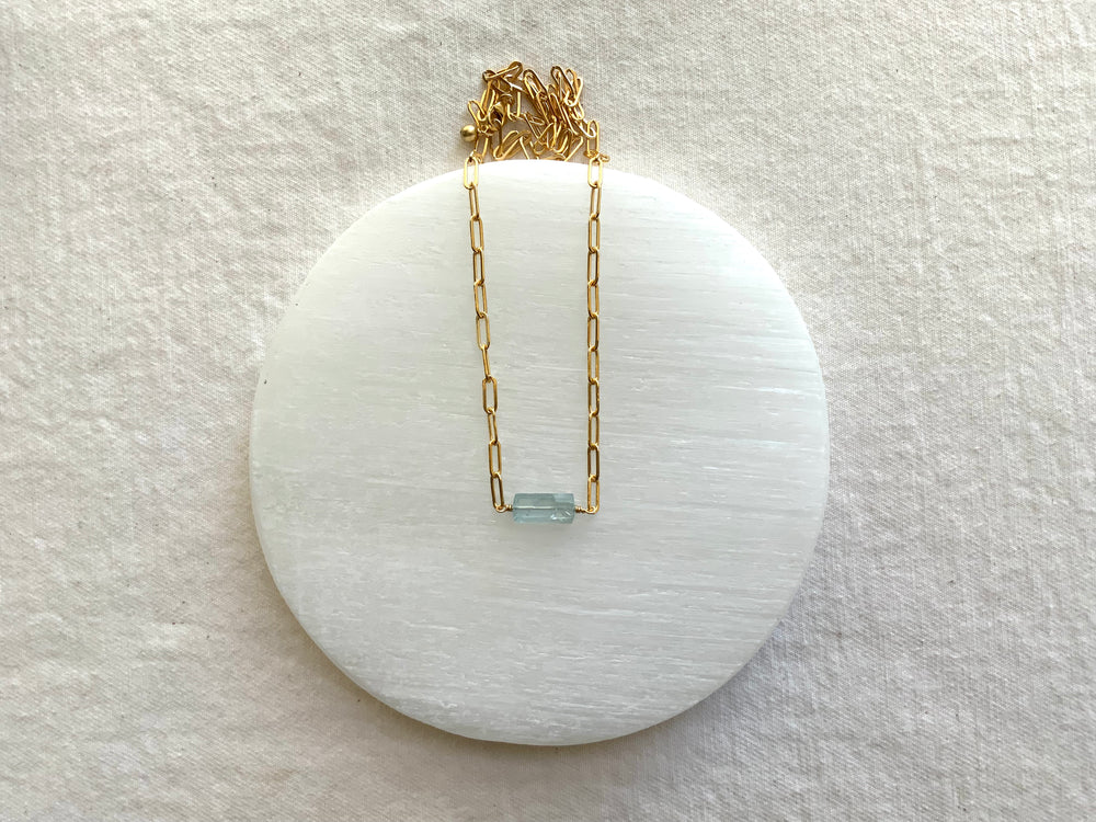 
                
                    Load image into Gallery viewer, Aquamarine Phoebe Necklace
                
            