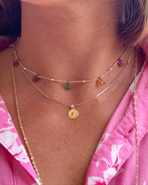 Tourmaline Confetti Necklace