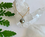Tahitian Keshi Pearl Necklace - single teardrop