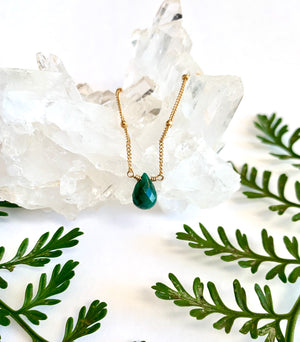 
                
                    Load image into Gallery viewer, Single Stone Necklace - Emerald
                
            