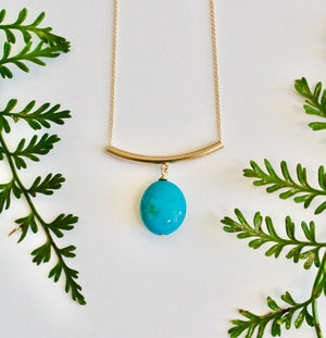 Turquoise Slider Necklace