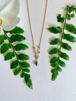 Tahitian Mini Keshi Pearl + 6 Stone Necklace - Labradorite