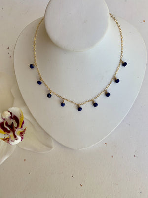 Lapis Lazuli Choker Necklace - Water Element Creations